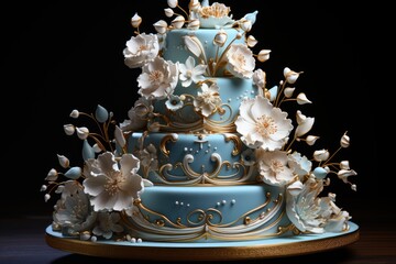 royal wedding huge decorated cake