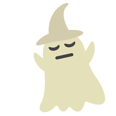 white ghost cartoon vector design