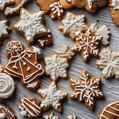 Fototapeta na wymiar Santa's Sweetest Secrets: Unveil the Irresistible Christmas Cookie Magic!