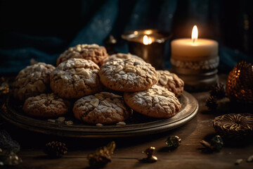 Fototapeta na wymiar Santa's Sweetest Secrets: Unveil the Irresistible Christmas Cookie Magic!