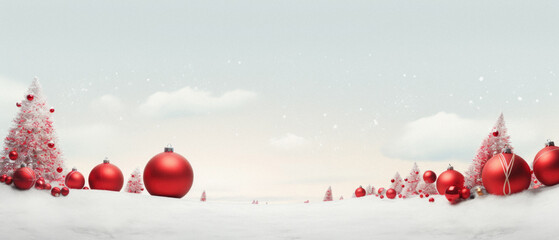 Fototapeta na wymiar Christmas tree on snow background.