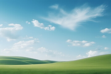 Beautiful landscape of nature with blue clean sky