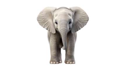 Elephant isolated on transparent background