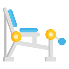  Fitness, Gym, Sport, Training, Equipment Icon, Flat style icon vector illustration, Suitable for website, mobile app, print, presentation, infographic and any other project.
