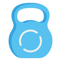 Obraz premium Fitness, Gym, Sport, Exercise, Kettlebell, Weight, Icon, Flat style icon vector illustration, Suitable for website, mobile app, print, presentation, infographic and any other project.
