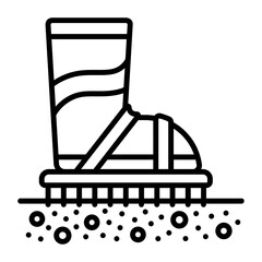 Rain boots or wellies vector icon design, Lawn and Gardening symbol, Farm and Plant sign, agriculture and horticulture equipment stock illustration, Gumboots or gummies shoes for farmer concept