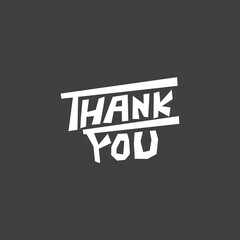 Thank You, typography  design, vector design