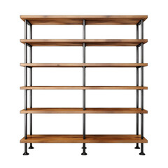 Shelving unit isolated on transparent background