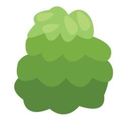 grass green bushes cartoon vector design