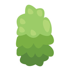 grass green bushes cartoon vector design