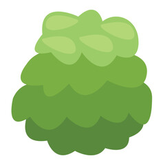 grass green bushes cartoon vector design