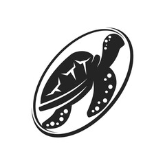 Turtle logo template Isolated. Brand Identity. Icon Abstract Vector graphic