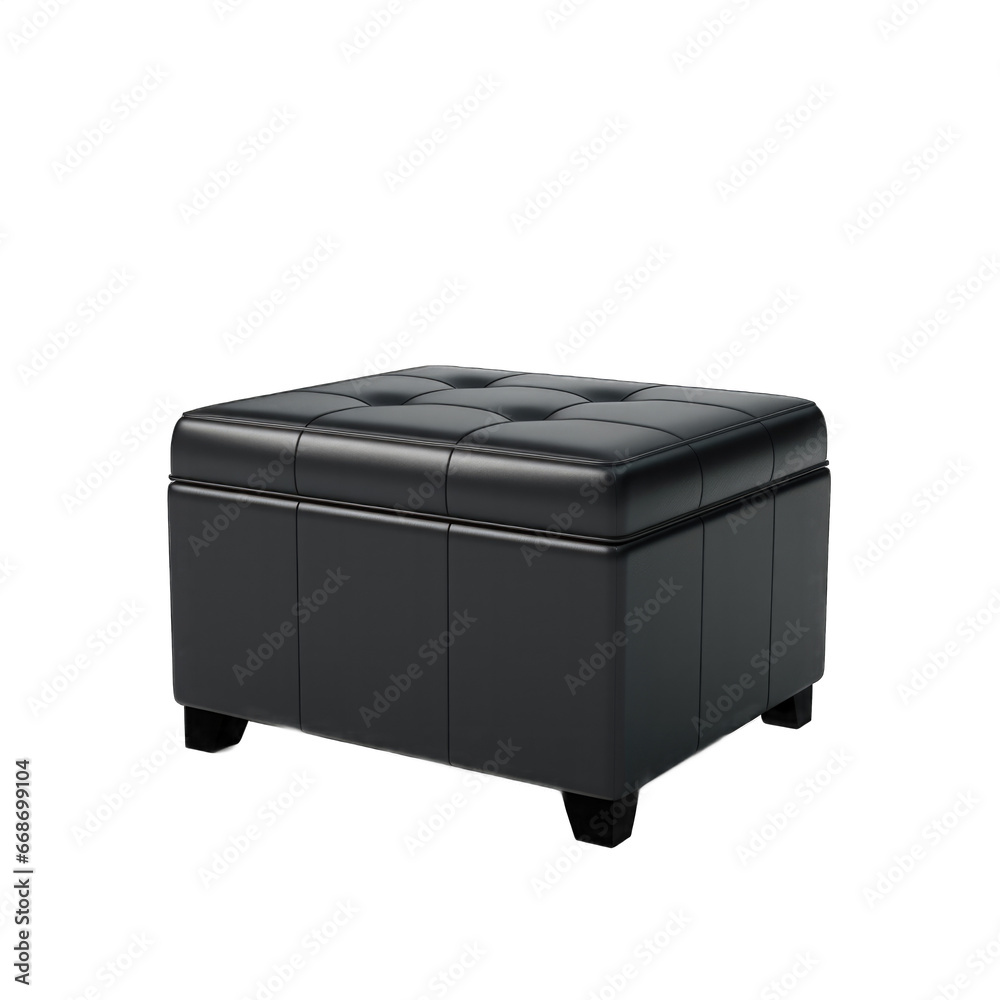 Wall mural Storage ottoman isolated on transparent background