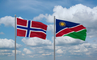 Namibia and Norway, country relationship concept