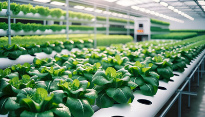 Futuristic environmental hydroponic farm - obrazy, fototapety, plakaty