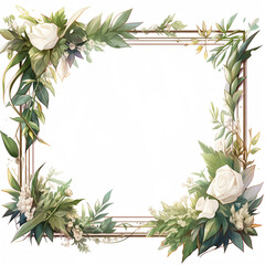 background for greeting card, letter summer, flowers posters, flyers with floral frame, wreath