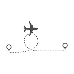 Plane Flight Route icon