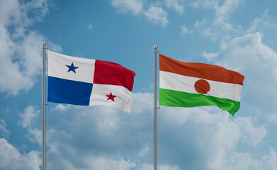 Niger national flags, country relationship concept