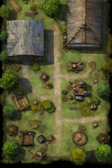 DnD Map Goblin Farm: Aerial Infestation Snapshot.