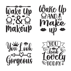Makeup Svg Bundle, Lipstick Svg, Mascara Svg, Nail Polish Svg, Makeup Brush