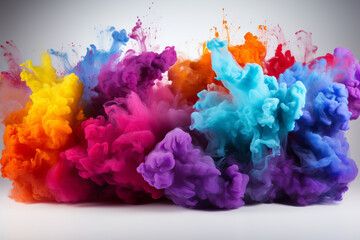 abstract watercolor background, smoke bomb