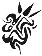 문신 문양 벡터 일러스트