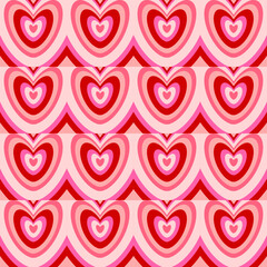 seamless pattern with hearts background