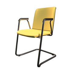 Modern designer chair on white background. High quality images.