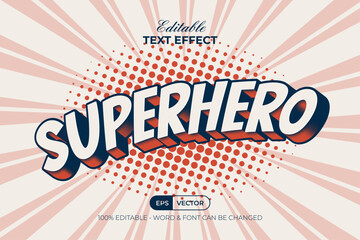 Comic Text Effect Superhero Style. Editable Text Effect. - obrazy, fototapety, plakaty