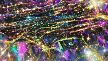 A gorgeous glittery, sparkling, abstract background is a great choice for your project. It will create a feeling of elegance, luxury and dynamism that will captivate your viewers. Generative AI