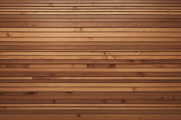 Wood background banner panorama- Brown acoustic panels, wooden boards panel pattern texture