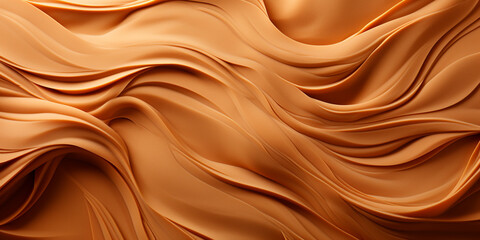Fototapeta premium Abstract orange wavy wallpaper background