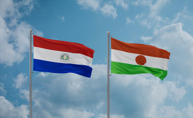 Niger national flags, country relationship concept