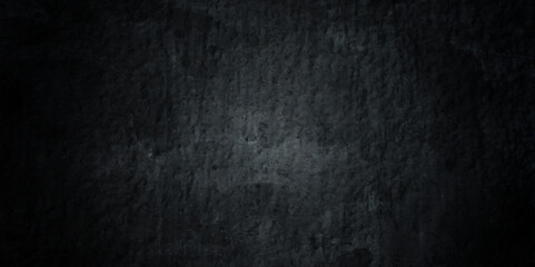 Obraz na płótnie Canvas Natural Dark black concrete grunge wall texture background, and backdrop natural pattern. Stone black texture background. Dark cement, concrete grunge background texture.