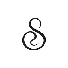 Obraz premium Letter s logo design, Brand Identity, flat icon, monogram, business, editable, eps, royalty free image, corporate brand, creative, icon