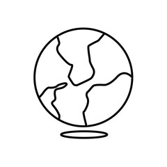 globe world wide sign icon