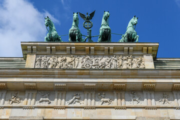 Fototapeta premium View at Brandenburg gate on Berlin on Germany