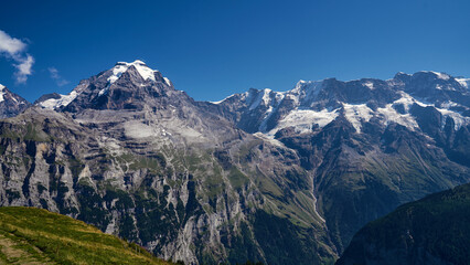 Swiss Alps in a sunny day