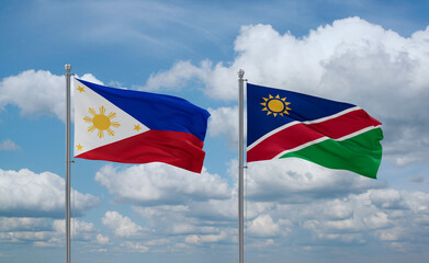 Namibia and Philippines, country relationship concept