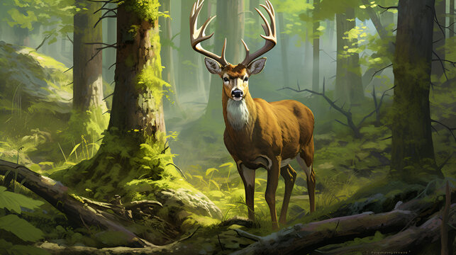 deer in the forest