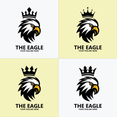 Set of Eagle Logo Vector symbol