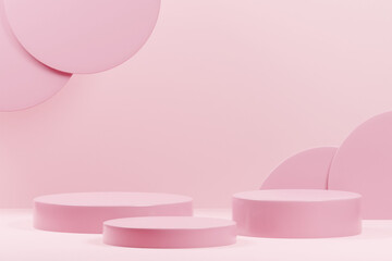 Podium 3d rendering illustration product mockup element