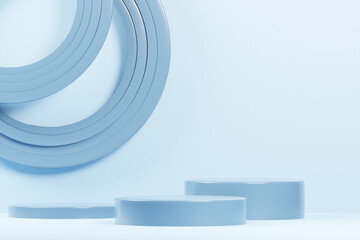 Podium background 3d rendering illustration element product mockup