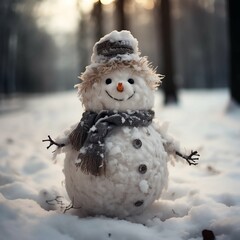 Obraz premium snowman of sky