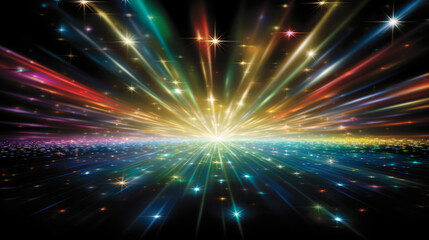 Fototapeta premium Crystal rainbow prism light effect. Background overlay pattern design.