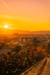 sunset in kyoto