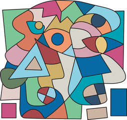 colorful abstract art for wallpaper