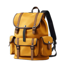 backpack isolated on transparent or white background, png