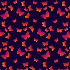 seamless background with hearts