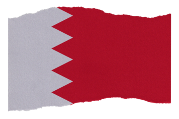 Bahrain flag on torn paper